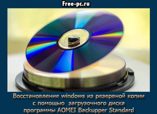 восстановление windows из резервной копии